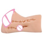 Masturbation Cup Realistic Textured Vagina Elastic Pocket Pussy for Men Sex