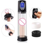 Electric Penis Vacuum LCD Pump Sex Toys for Men Enlargement Extend Trainer Sucking Vibrator Machine Vagina Male Masturbator