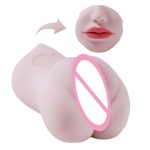 2025 Hot Sale Men's TPE Male Masturbator Cup 3-in-1 Realistic Pocket Pussy Artificial Pussy Vagina Anal Deep Throat Sex Toys for