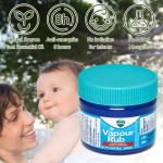 Vapour Rub White Cooling Balm Herbal Cream Refresh Ointment Cold Muscle Aches Pain Essential Oil 50g