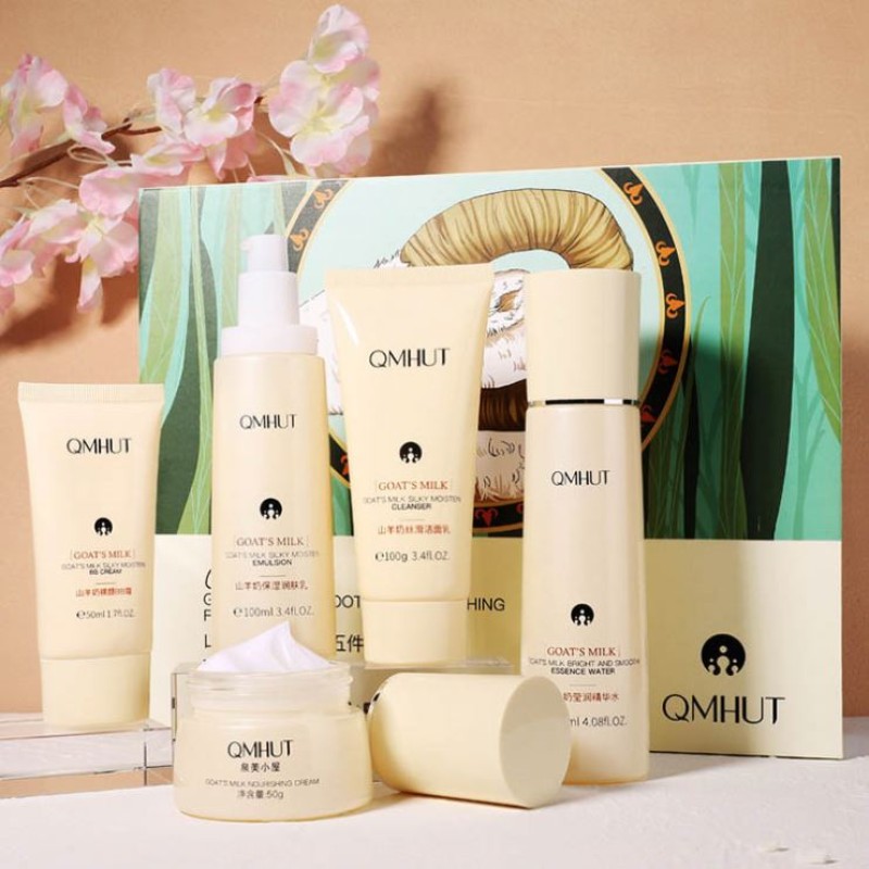 Skin Care Set Factory - Goat Milk Facial Anti Aging Repair Whitening
