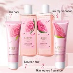 Bath Set Supplier - 6pcs Rose Extract Shampoo Shower Gel Body Lotion