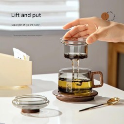 Glass Teapot Supplier - Three-Piece Resistant High Temperature Filter