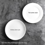 Ceramic Dinner Plate Manufacturer - High Quality White Household Plate