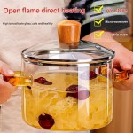 Glass Cookware Set Manufacturer - 1.6L Double Handle Soup Stew Pot