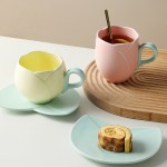Ceramic Mug Set Supplier - European Tulip Shape Saucer Set Wholesale