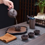 Tea Set Supplier - Handmade Portable Ceramic Cup Luxury Gift Box