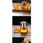 Glass Tea Pot Manufacturer - 450ml Microwave Dishwasher Safe Transparent