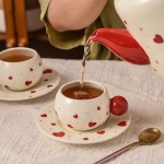 Tea Cup Set Supplier - Girl Love Ceramic Water Cup Wedding Gift