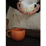 Ceramic Mug Supplier - Cute Large Capacity Pumpkin Couple Milk Coffee