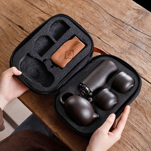 Tea Set Manufacturer - Handmade Portable Ceramic Cup Luxury Gift Box