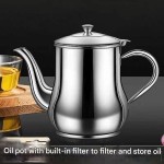 Oil Container Manufacturer - Food-grade Stainless Steel Jug with Filter