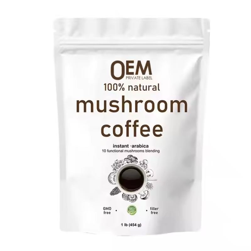 Mushroom Coffee Powder Manufacturer - OEM/ODM Private Label 10-in-1 Instant
