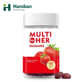 Women's Gummies Manufacturer - Multivitamin Calcium D3 K2 Strawberry Heart