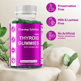 Thyroid Gummies Factory - Vitamina C Vegan Iodine Kelp Energy Metabolism