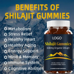 Shilajit Gummies Factory - Organic 600mg Himalayan Resin Antioxidant