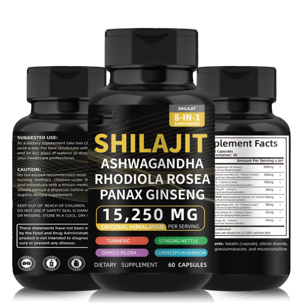 Shilajit Capsules Manufacturer - Himalayan Ashwagandha Ginseng Formula