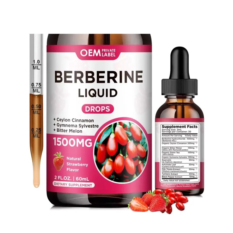 Berberine Liquid Drops Factory - Organic Ceylon Cinnamon Quercetin Blend