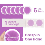 Small Ice Packs Factory - 6 Pack Circular Gel