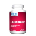 OEM L-glutamine Tablets 100 Tablets Protect Muscle Tissue and Support Immune Function