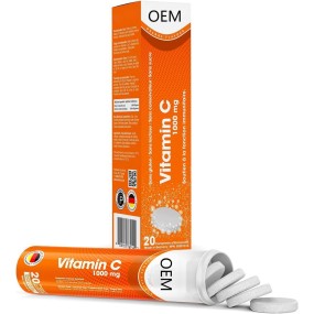 OEM流行的维生素C泡腾片安全保健品，每个人除了孕妇草药补充剂