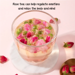 High Quality Organic Rose Beauty and Slimming Tea Natural Dried Rose Flower Packaged in Box for Adults