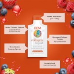 OEM Oral Liquid Collagen Solution for Hair Skin Nails Containing Collagen Peptides and Amino Acids Gluten-Free for Adults