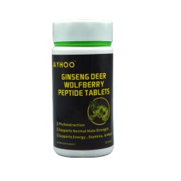 Jayhoo Ginseng Deer Wolfberry Peptide Tablets Herbal Supplements for Strong Power Boost and Long Lasting Enhancement
