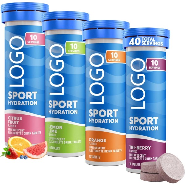OEM Effervescent Tablets for Adult Hydration and Energy Support, Replenishing Vitamins and Energy.