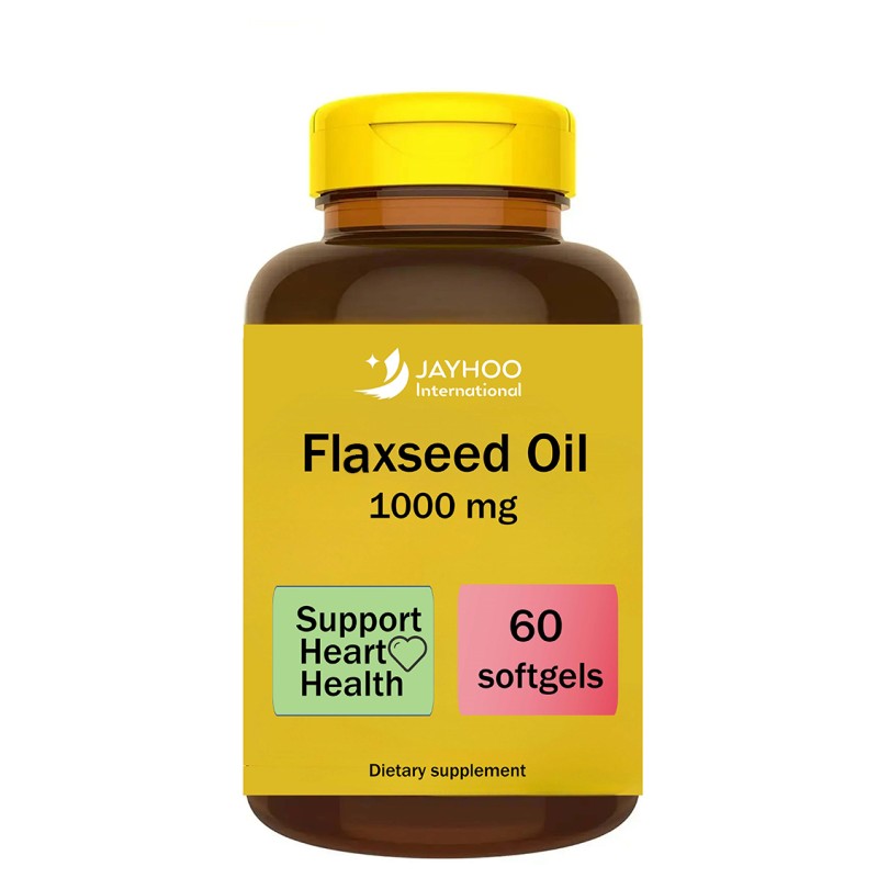Vitamin E Softgel Factory - 1000mg Flaxseed Heart Skin