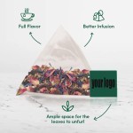 Organic Dried Hibiscus Flower Tea Roselle Hibiscus Tea Non-gmo Organic Private Label Degradable Corn Fiber Tea Bags