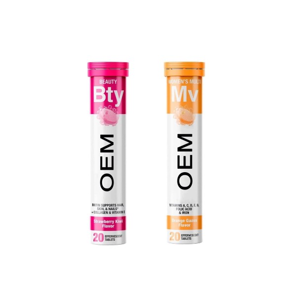 OEM Multivitamin Effervescent Drink Tablets for Women boost Energy and Immunity Non-gmo Organic