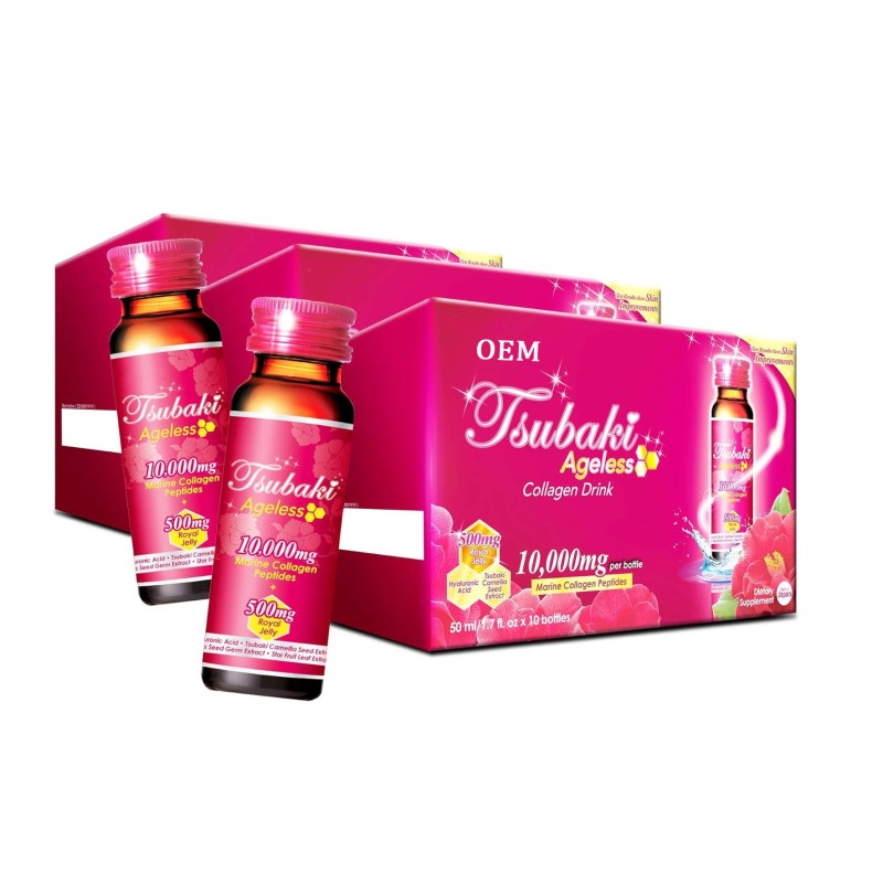 OEM/ODM Private Brand Marine Collagen Peptide Oral Liquid Non-GMO Gluten-Free Whitening Drink for Adults Men and Women