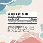 Oem含有3000微克维生素B12提供能量改善情绪更好的维生素B12补充软胶囊