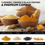 Turmeric Capsule 1500 Mg Turmeric 300 Mg Ginger Extract Support Joint Skin and Brain Health