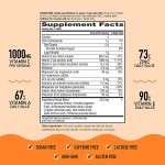 1000mg Vitamin C with Zinc SUGAR FREE Effervescent Tablets Zesty Orange Flavor