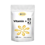 OEM工厂直销维生素K2素食健康抗氧化维生素D3+K2鱼油软胶囊