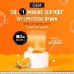1000mg Vitamin C with Zinc SUGAR FREE Effervescent Tablets Zesty Orange Flavor