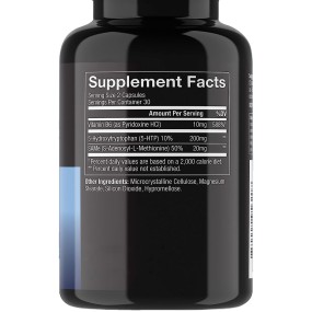 OEM 5-HTP Plus Capsules Are Used to Improve Brain Function, Mood and Sleep.Factory Custom Product