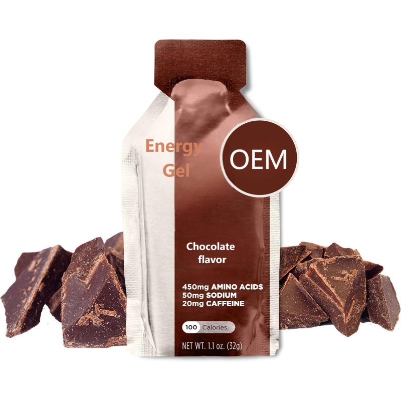 Energy Gel Manufacturer - OEM Chocolate Flavor Sports Nutrition