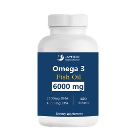 Omega - 3鱼油含有2400毫克DHA和1800毫克EPA，支持大脑、肝脏和心脏健康