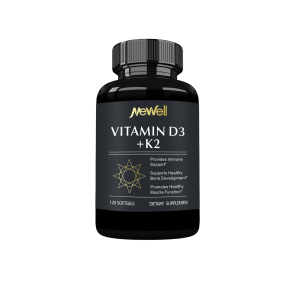 MEWLL Vitamin D3 + K2 with 5000iu of Plant-Based D3 & 100mcg of Vitamin K2 As MK-7 | Softgel