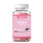 OEM Vegan Calcium Magnesium Gummies Zinc for Adults Children 60-piece Pack Improve Sleep Muscle Brain Function Vegan Vitamins
