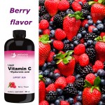 450ml Vitamin C Liquid with Hyaluronic Acid Berry Non-GMO Gluten Free Oral Liquid Support for Skin and Joints for Adults
