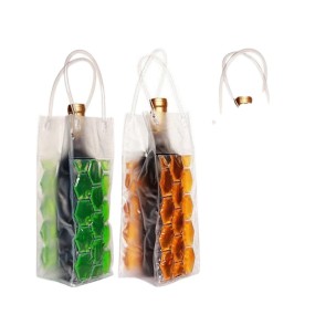 Wine Tote Bag Manufacturer - 2 Bottle Ice Cold PVC Cooling