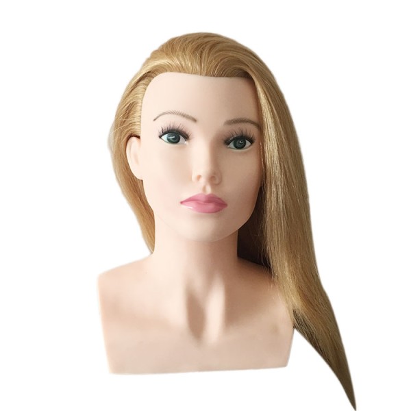 Training Head Factory - Mannequin Head with Natural Hair