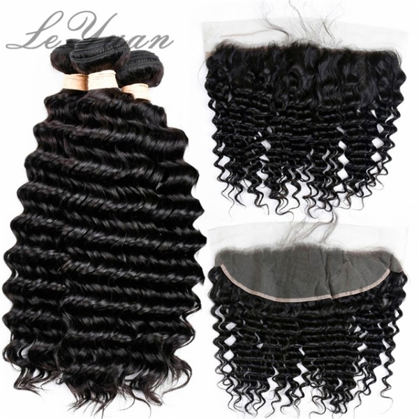 Brazilian Deep Wave Supplier - 3 Bundles 13x4 Frontal
