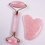 Facial Massager Manufacturer - Rose Quartz Gua Sha Set