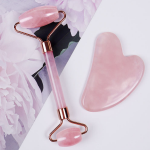 Facial Massager Manufacturer - Rose Quartz Gua Sha Set