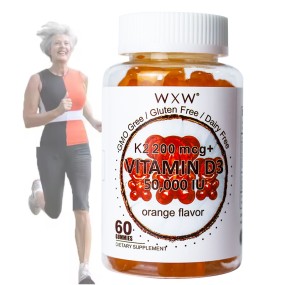 Vitamin D3K2 Gummies Supplier - WXW Stock Vegan Sugar-Free D3 K2 Adult Candy
